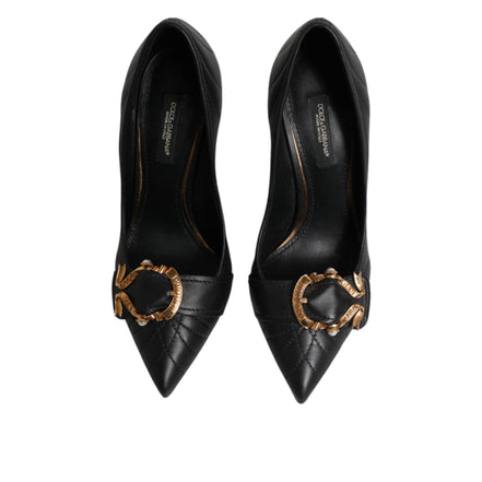 Dolce & Gabbana Black Devotion Leather Pumps