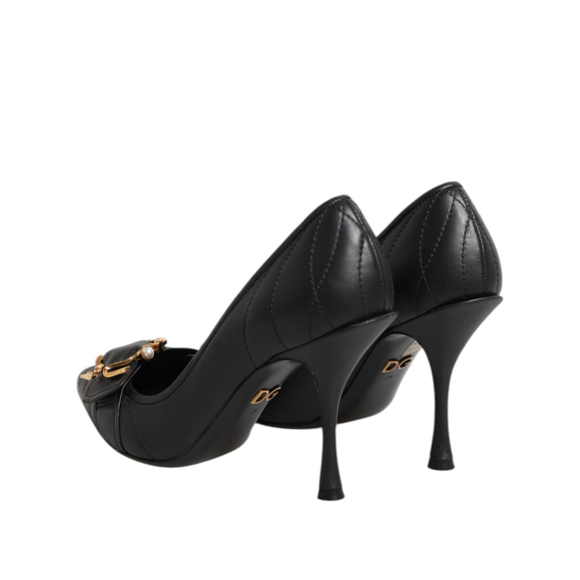 Dolce & Gabbana Black Devotion Leather Pumps