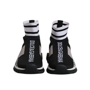Dolce & Gabbana Black Gray Sorrento Socks Sneakers