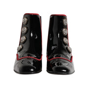 Dolce & Gabbana Black Jackie Buttoned Chelsea Boots