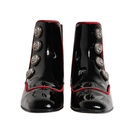 Dolce & Gabbana Black Jackie Buttoned Chelsea Boots