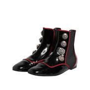 Dolce & Gabbana Black Jackie Buttoned Chelsea Boots
