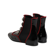 Dolce & Gabbana Black Jackie Buttoned Chelsea Boots