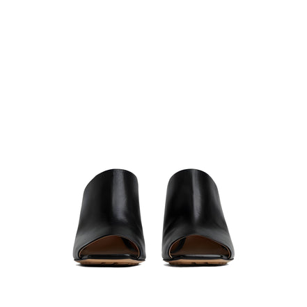 Bottega Veneta Black Leather Mules