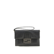 Fendi Black Leather Clutch Bag