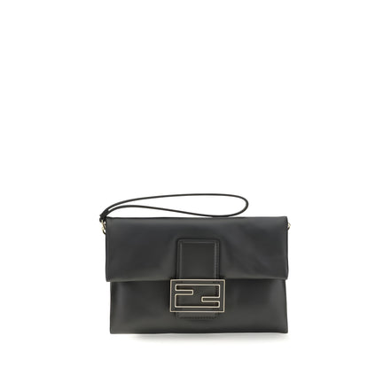 Fendi Black Leather Clutch Bag