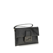 Fendi Black Leather Clutch Bag