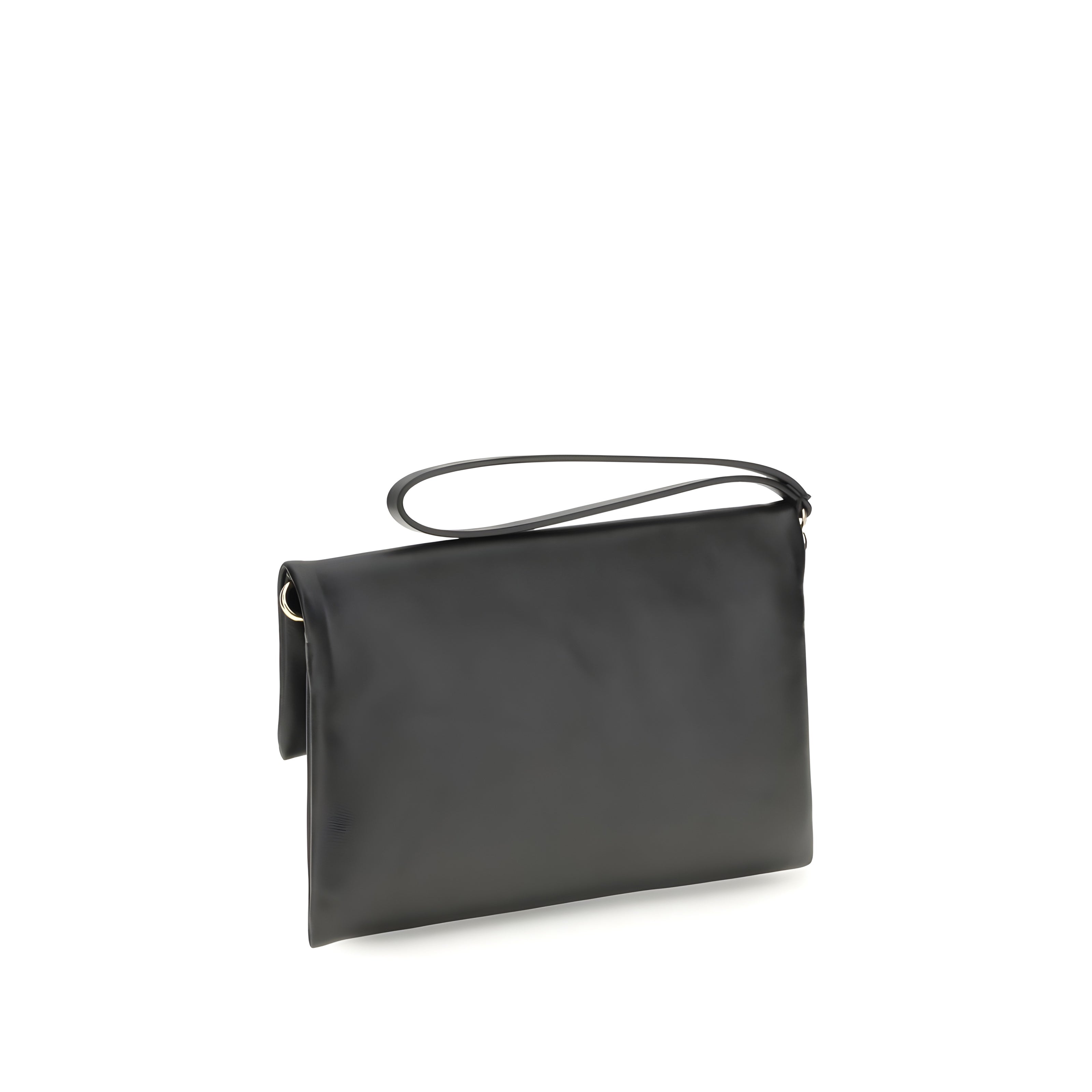 Fendi Black Leather Clutch Bag