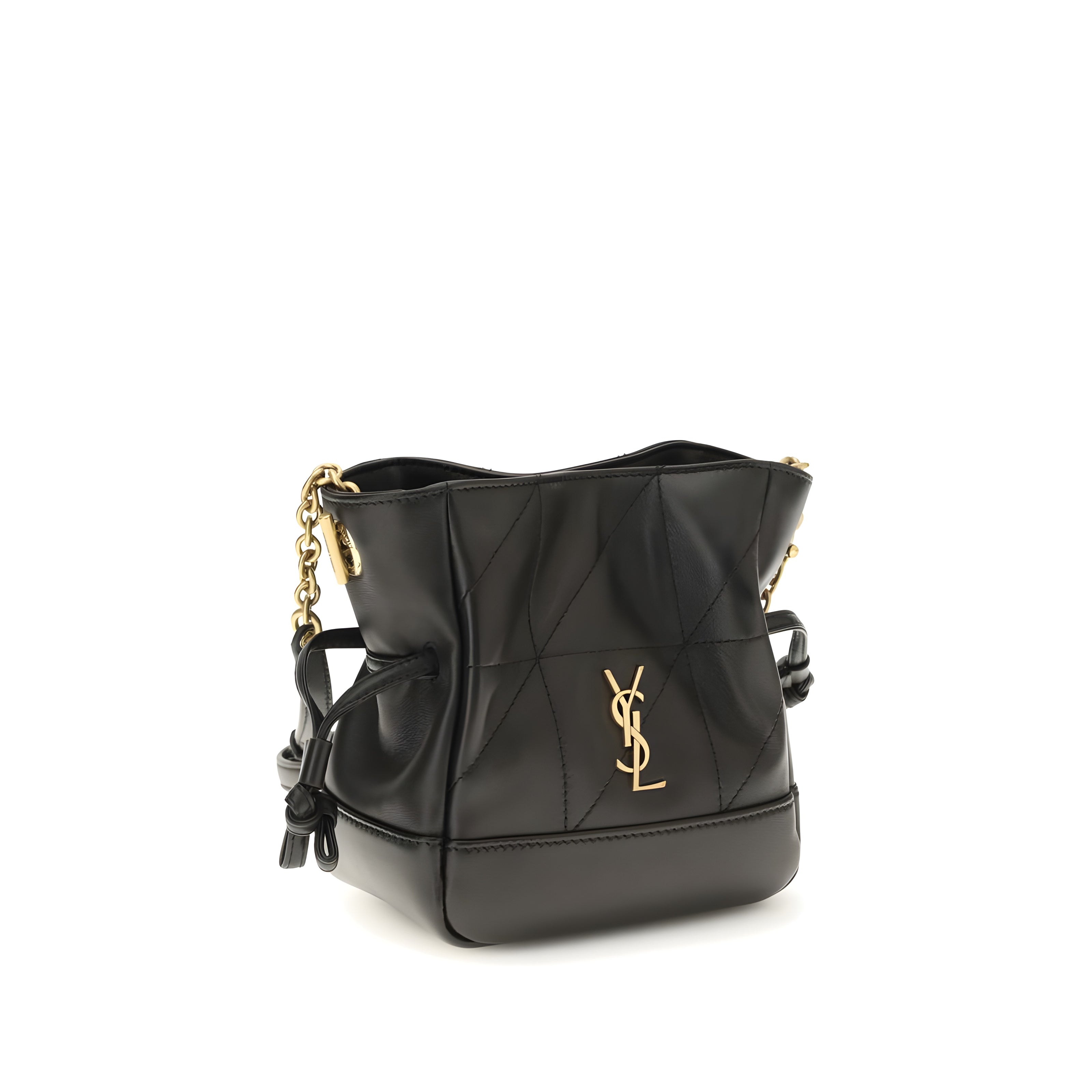 Geantă plic Saint Laurent din piele neagră