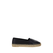 Espadrile din piele neagră Saint Laurent