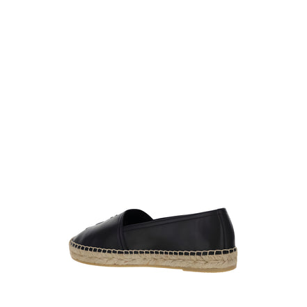 Espadrile din piele neagră Saint Laurent