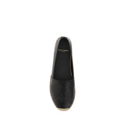 Espadrile din piele neagră Saint Laurent