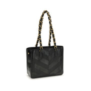 Valentino Garavani Black Leather Shoulder Bag