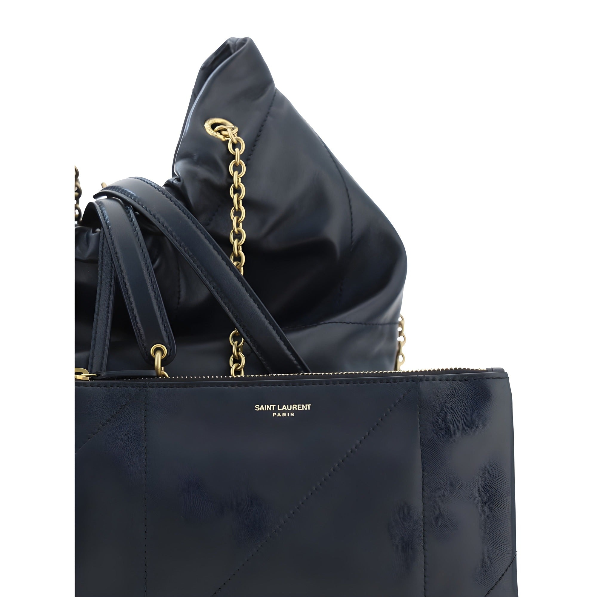 Geantă de umăr Saint Laurent neagră din piele