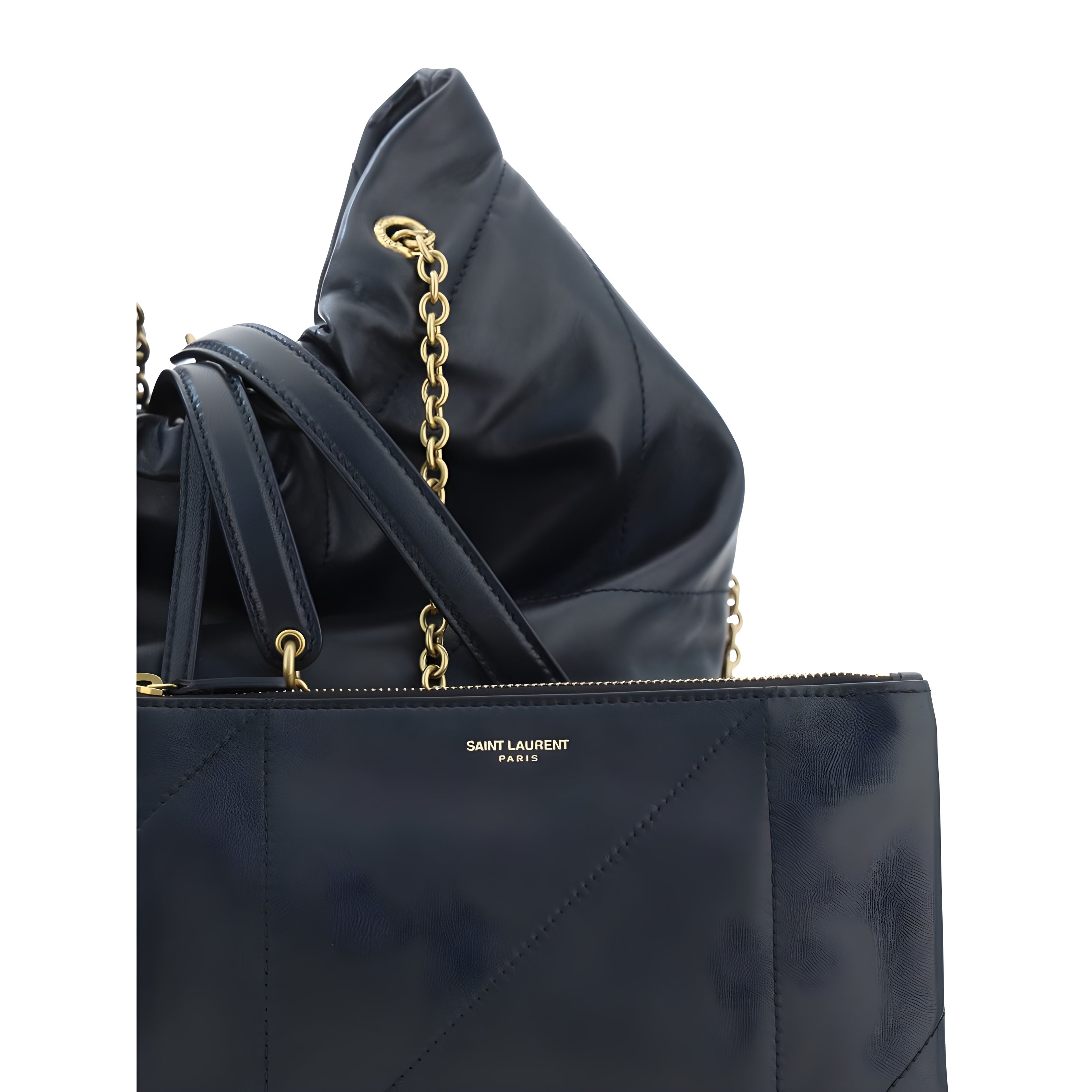 Geantă de umăr Saint Laurent neagră din piele