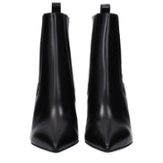 Valentino Garavani Black Leather Ankle Boots