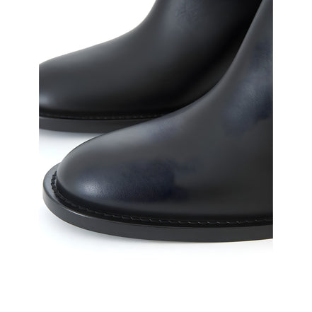 Ghete Burberry negre din piele