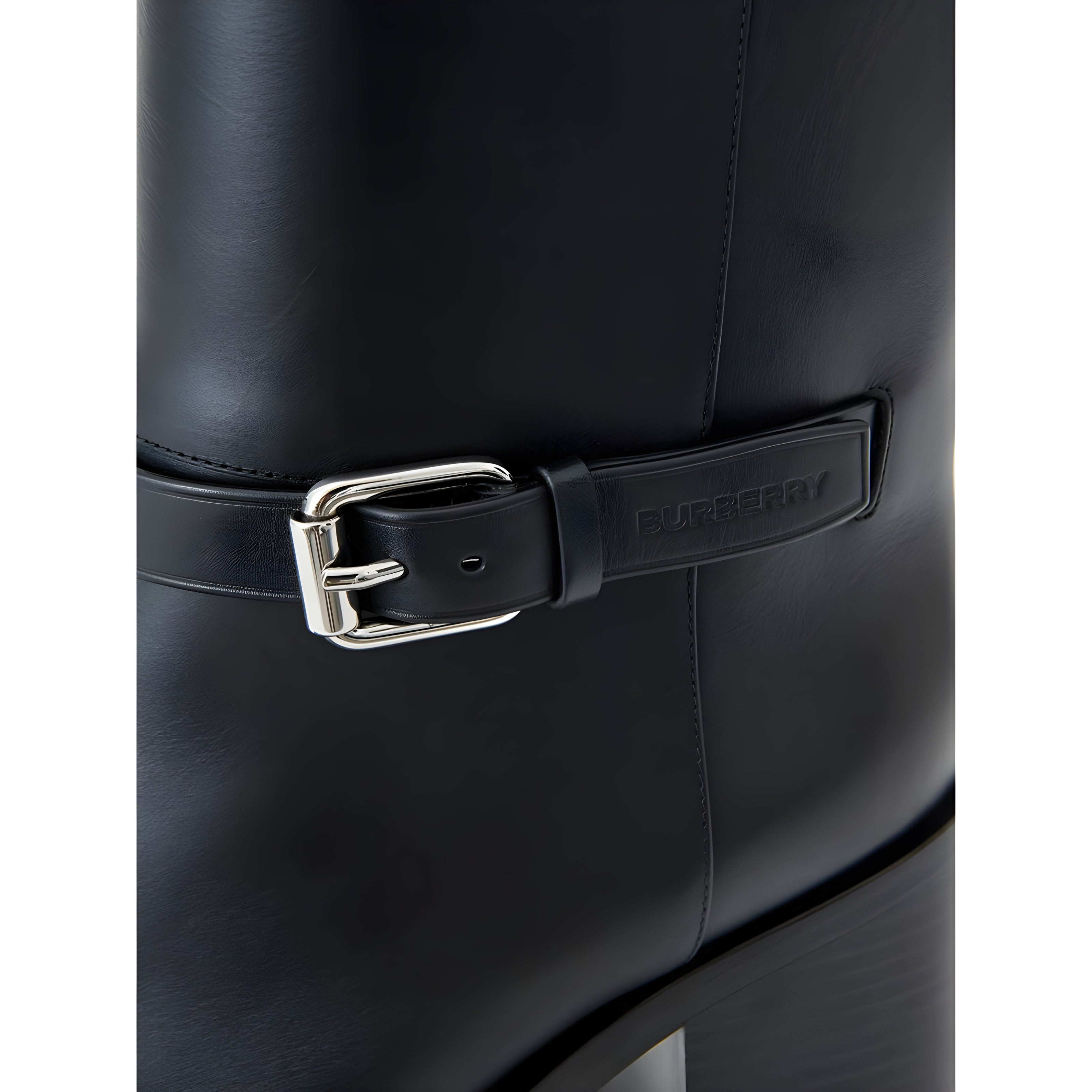 Ghete Burberry negre din piele