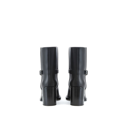 Ghete Burberry negre din piele