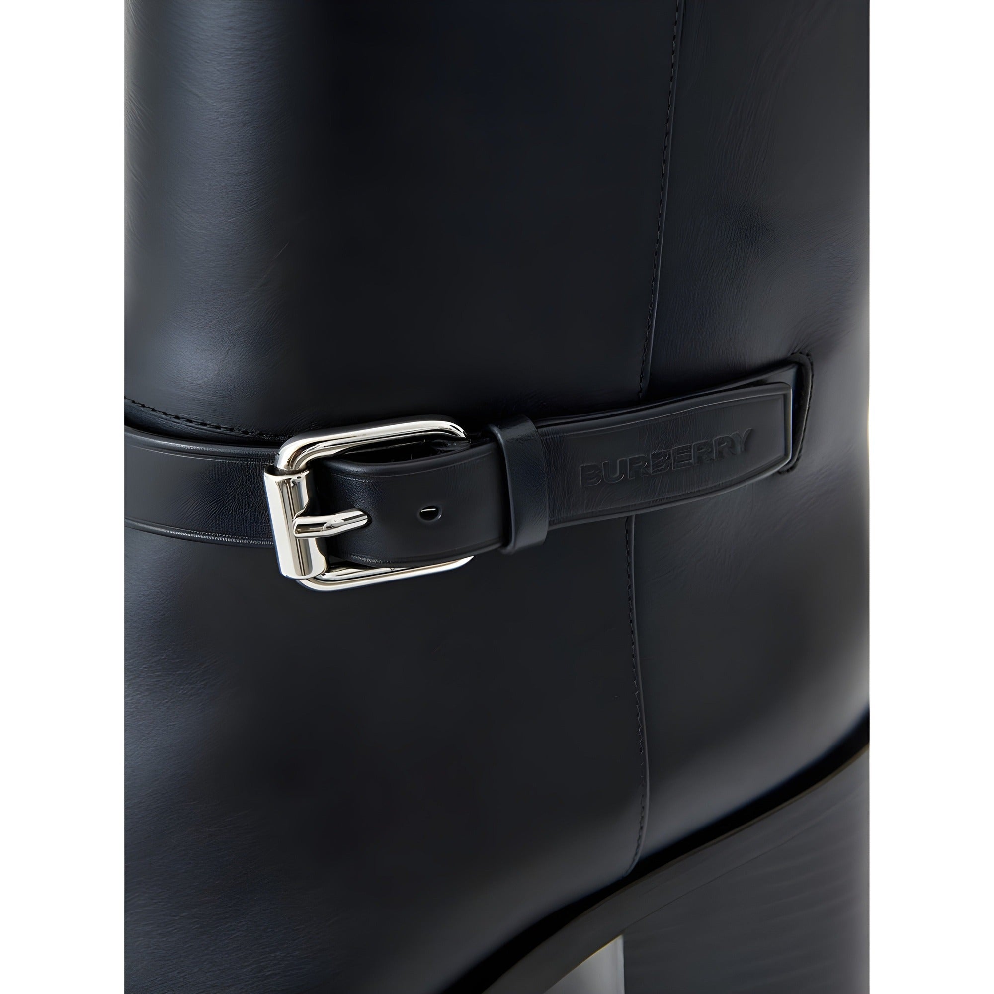 Ghete Burberry negre din piele