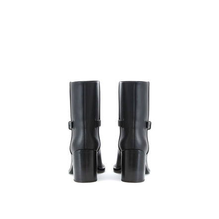 Ghete Burberry negre din piele