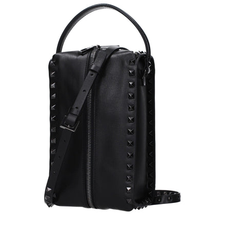 Poșetă clutch Valentino Garavani din piele neagră