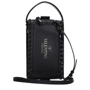 Poșetă clutch Valentino Garavani din piele neagră