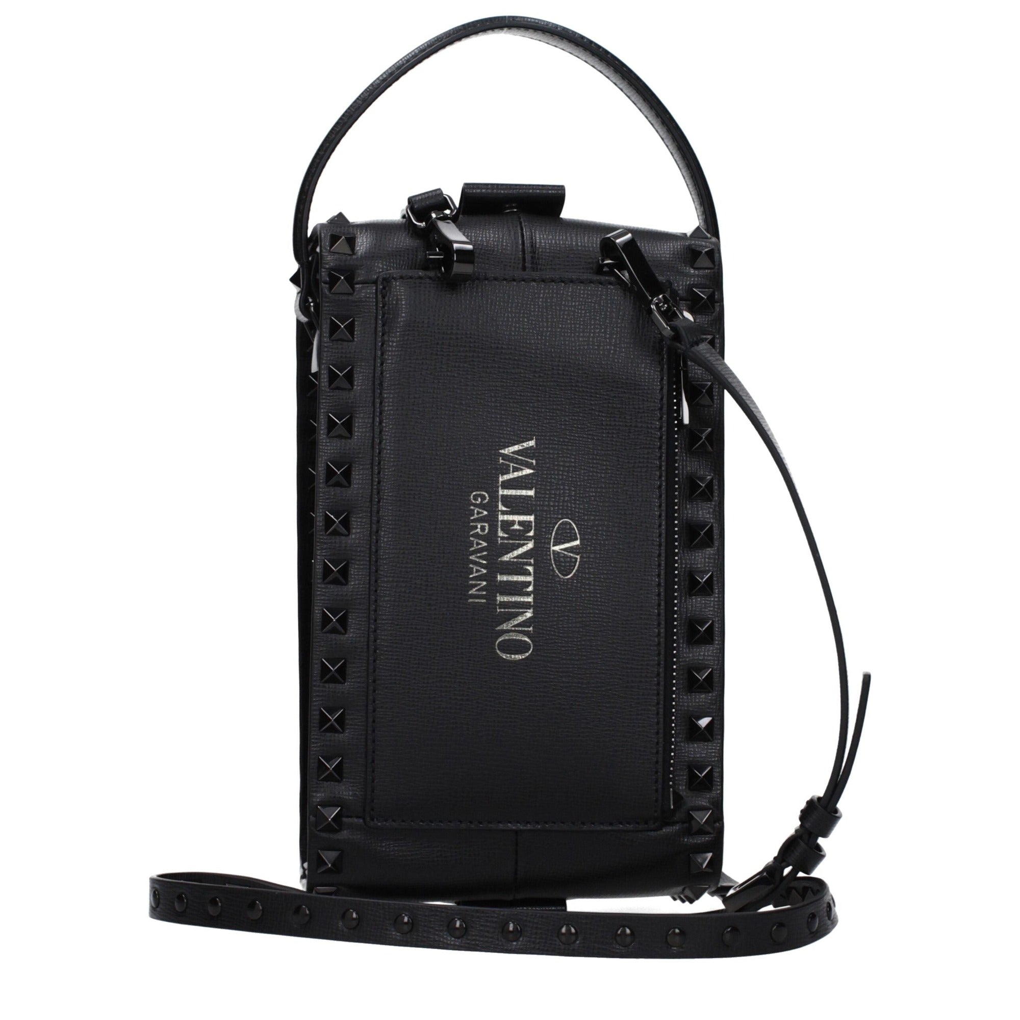 Poșetă clutch Valentino Garavani din piele neagră