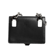 Portofel Dolce & Gabbana din piele neagră cu cristale, tip card holder