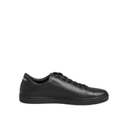 Sneakers Dolce & Gabbana negri din piele cu inimă de cristal