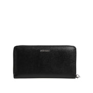 Portofel Continental cu Fermoar din Piele Neagră #DGFAMILY Dolce & Gabbana