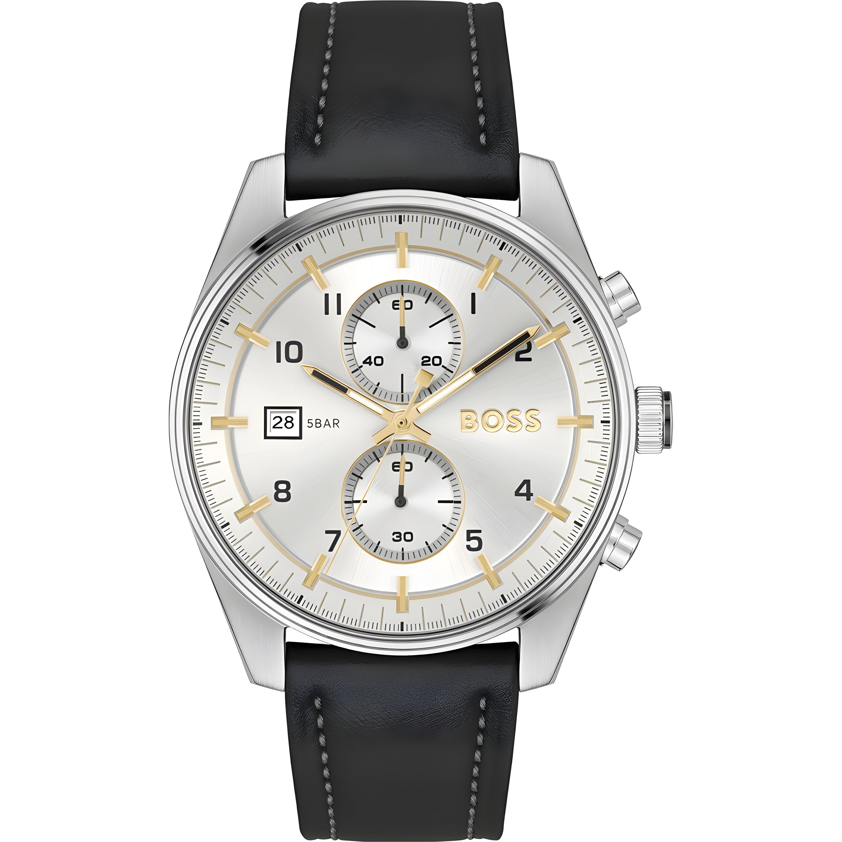 Hugo Boss Black Leather Dress Watch