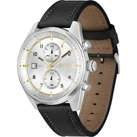 Hugo Boss Black Leather Dress Watch
