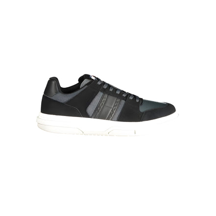 Sneakers din piele negri Tommy Hilfiger