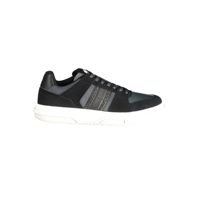 Sneakers din piele negri Tommy Hilfiger