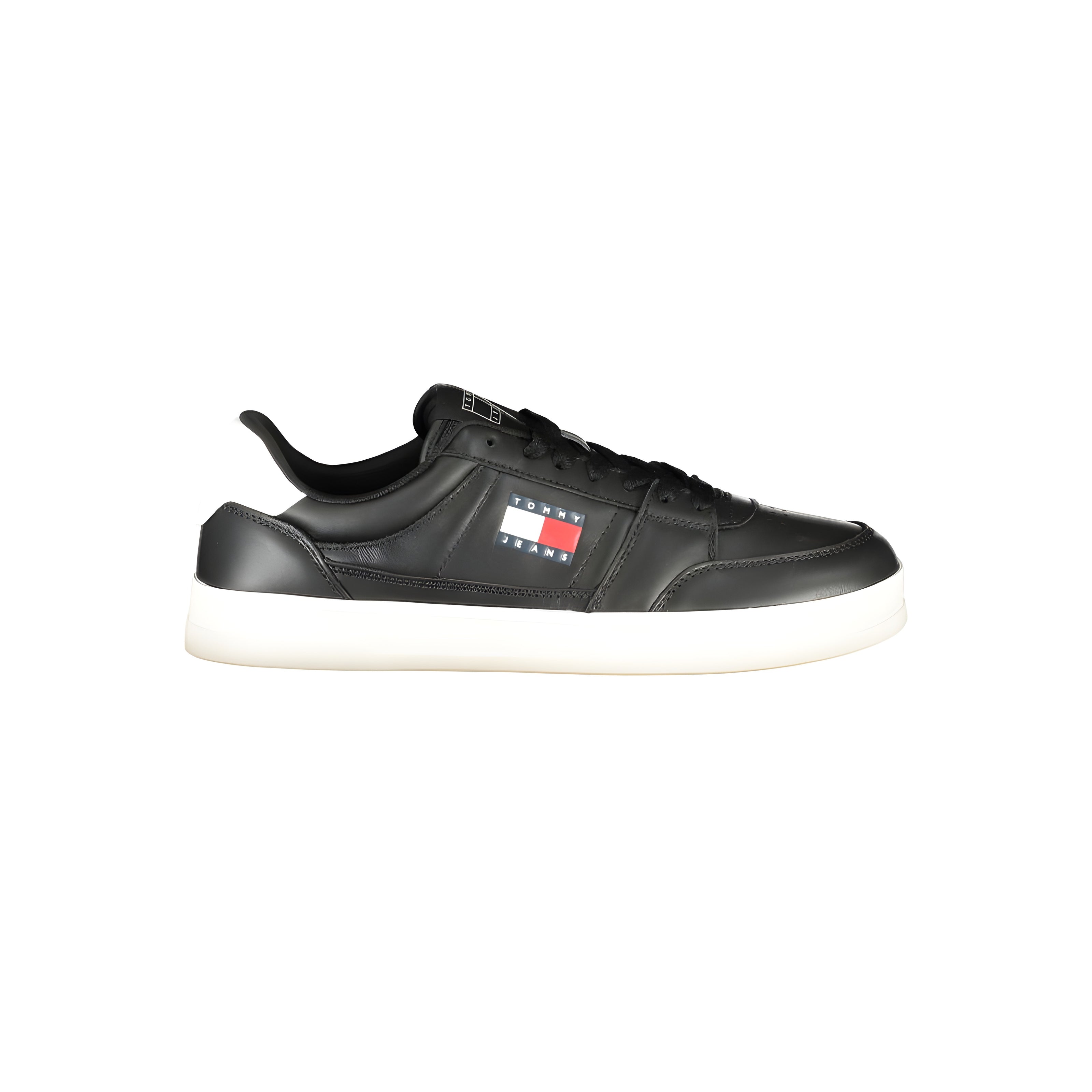 Tommy Hilfiger Black Leather Sneaker