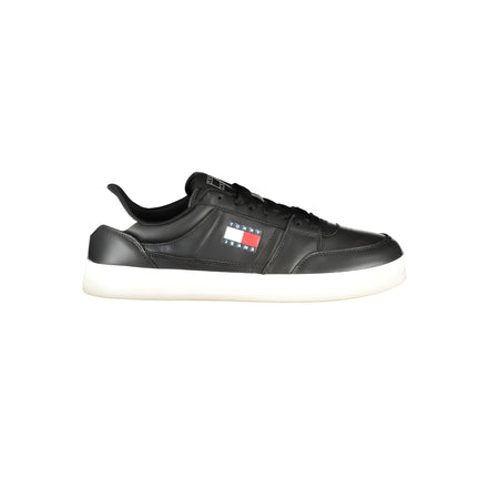 Tommy Hilfiger Black Leather Sneaker