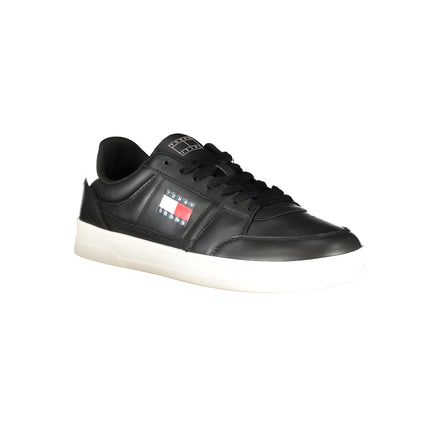 Tommy Hilfiger Black Leather Sneaker
