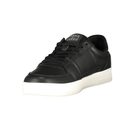 Tommy Hilfiger Black Leather Sneaker