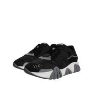 Versace Black Squalo Chunky Low Top Sneakers