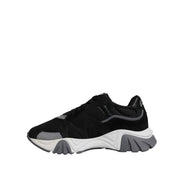 Versace Black Squalo Chunky Low Top Sneakers
