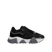 Versace Black Squalo Chunky Low Top Sneakers
