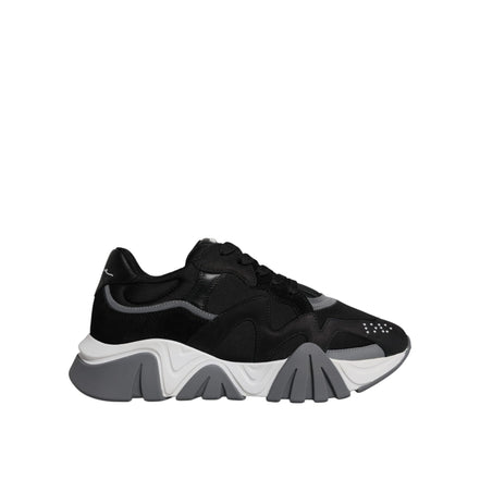 Versace Black Squalo Chunky Low Top Sneakers