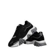 Versace Black Squalo Chunky Low Top Sneakers