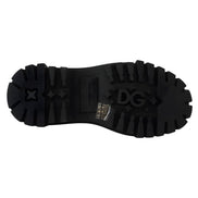 Pantofi Derby Dolce & Gabbana Trekking din piele neagră