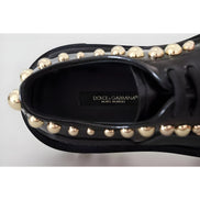 Pantofi Derby Dolce & Gabbana Trekking din piele neagră