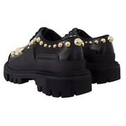 Pantofi Derby Dolce & Gabbana Trekking din piele neagră