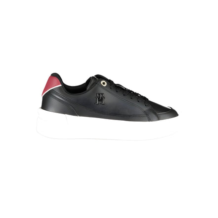 Tommy Hilfiger Sneakeri din Piele Neagră