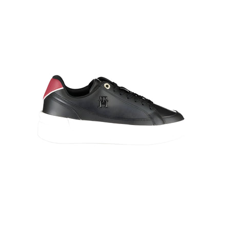 Tommy Hilfiger Sneakeri din Piele Neagră