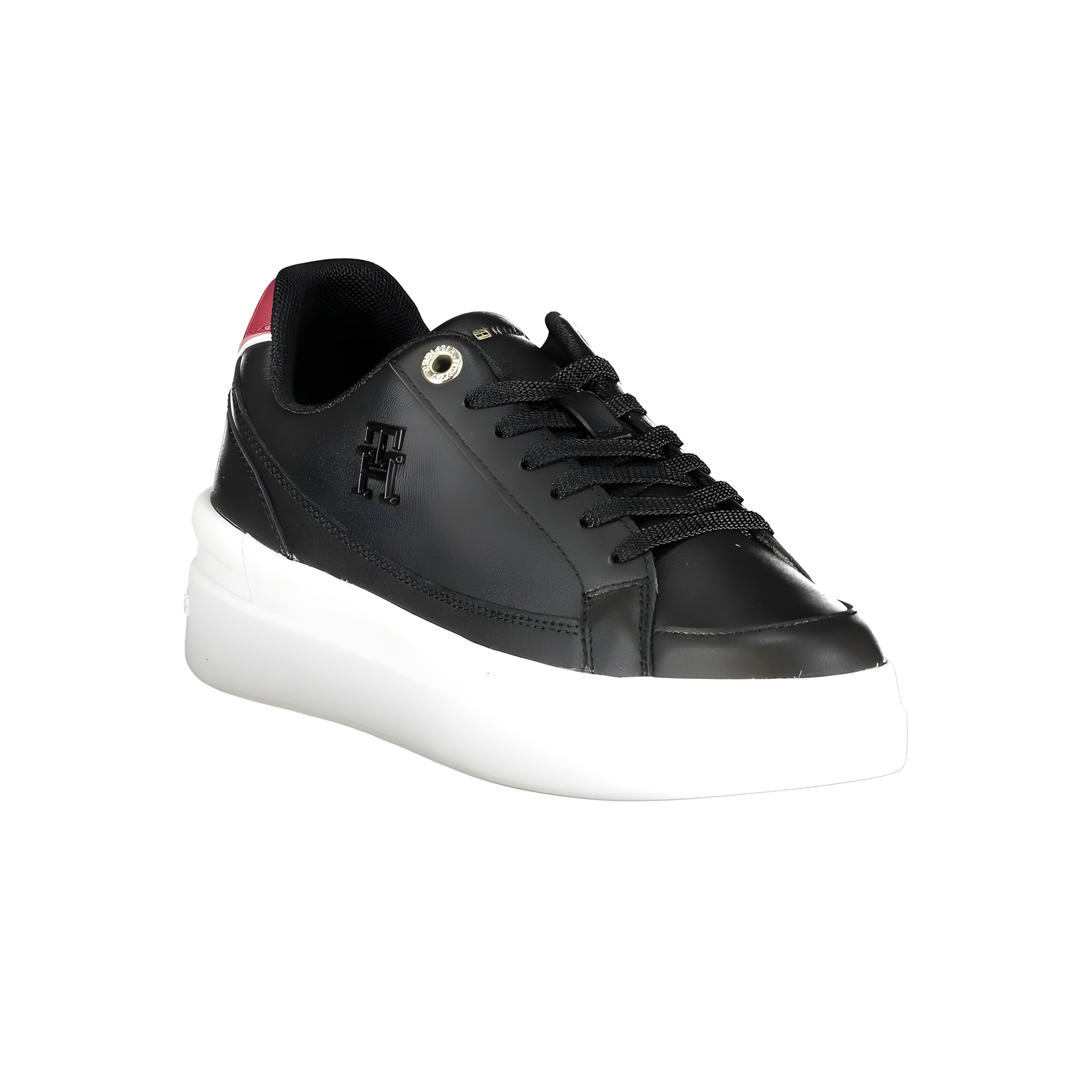 Tommy Hilfiger Sneakeri din Piele Neagră